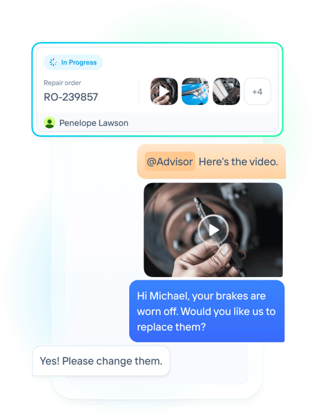 Interact with customers with technology
