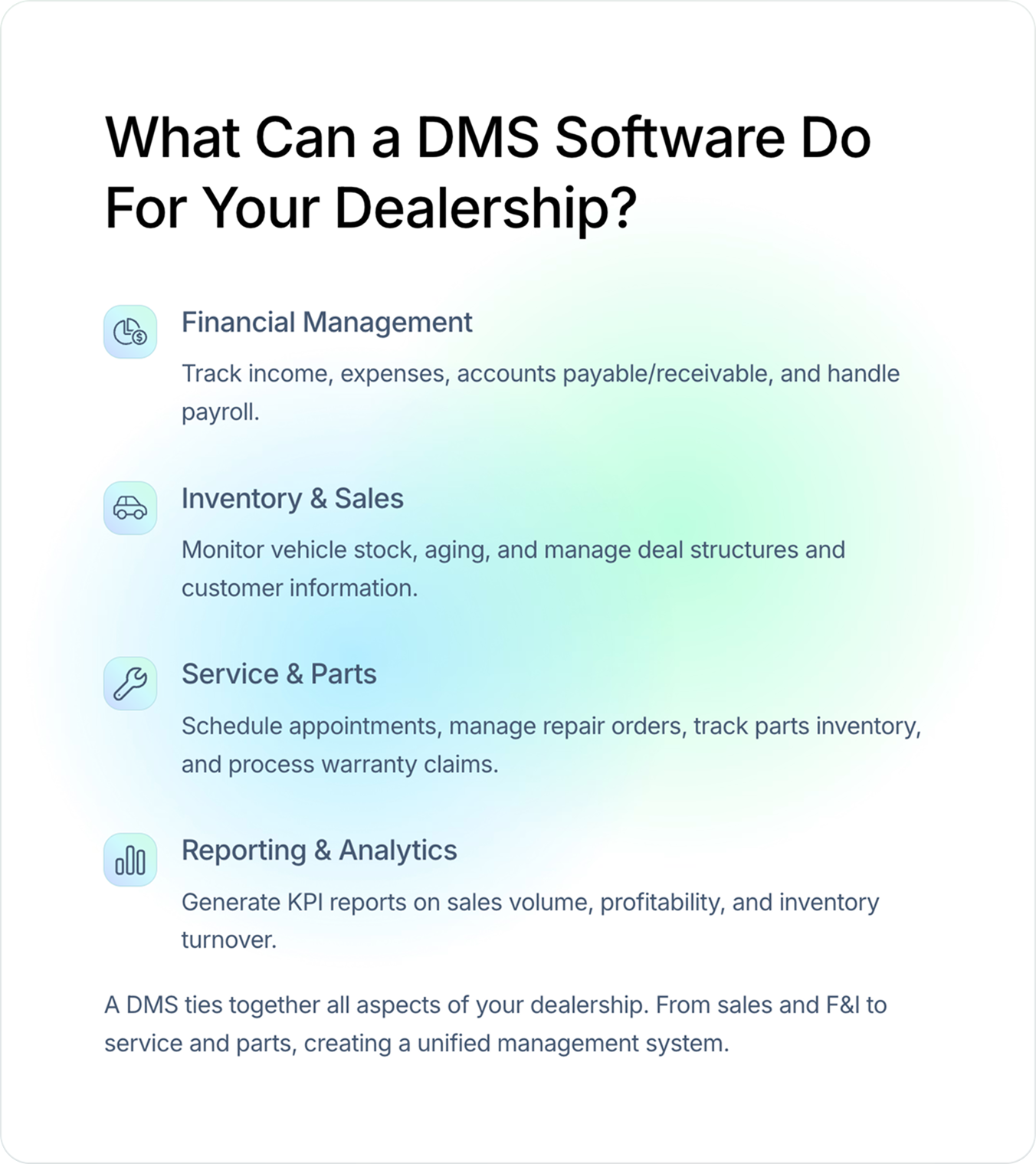 What Can a DMS Software Do For Your Dealership