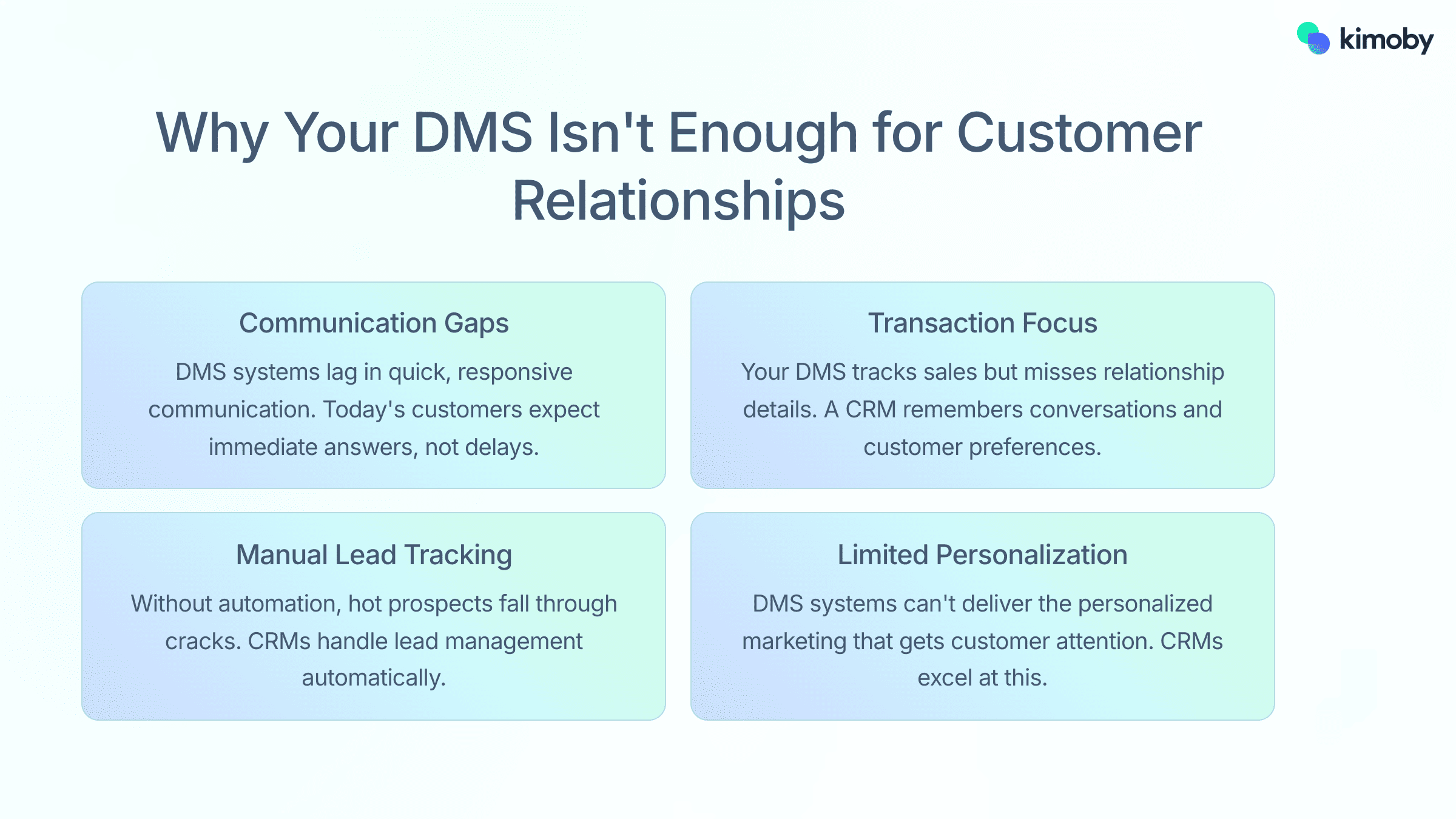 Why Your DMS Isn't Enough for Customer Relationships