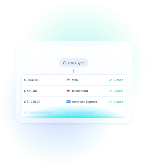 DMS integration payment