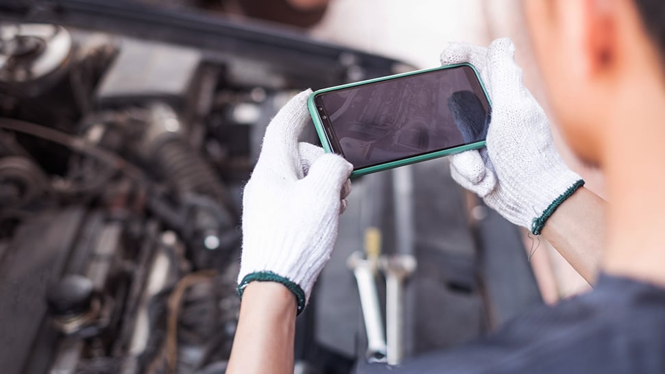 video inspection done by a tech